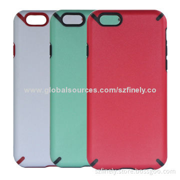 Protection Shell Case for iPhone 6, Double Injection, Simple Design and Multicolor Matched